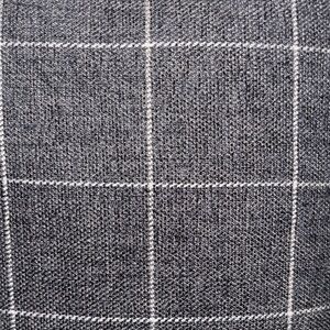 Chic Gray Plaid Throw Pillows